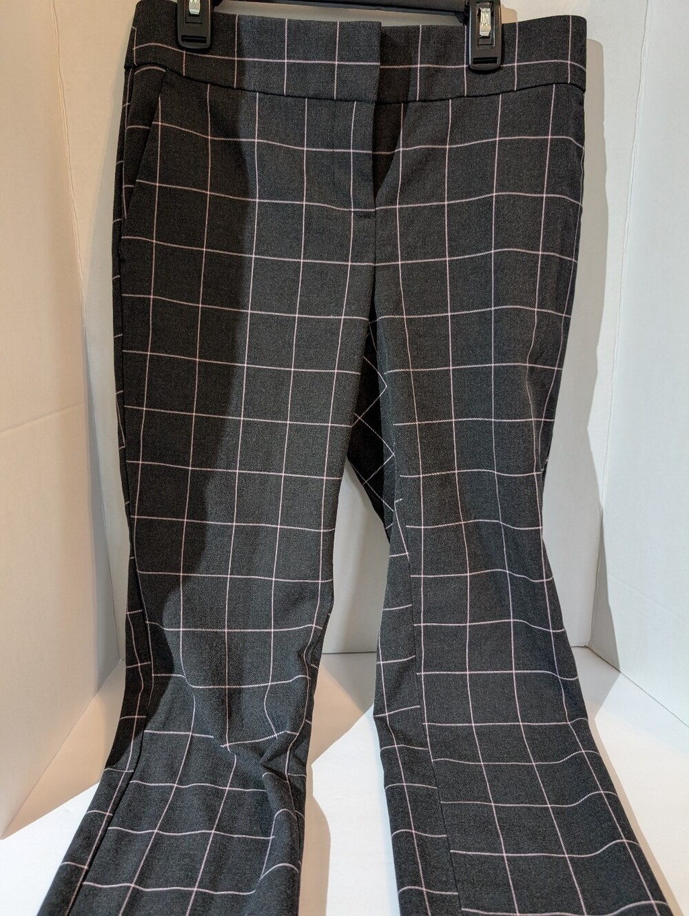 Loft Slim-fitting Charcoal Trouser With Pink Striping In Zero Petite